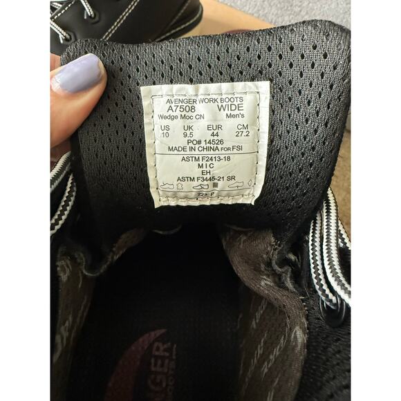 New AVENGER A7508 M10 6" WATERPROOF CARBON-FIBER SAFETY TOE WORK BOOTS - Picture 6 of 10